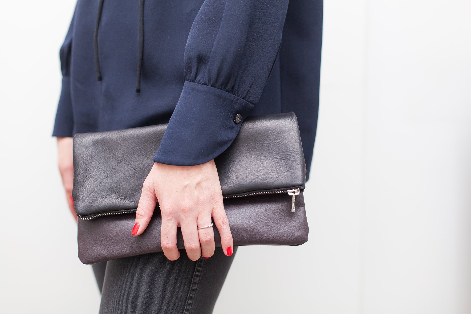 FOLD OVER ZIPPER CLUTCH The New York Sewing Center