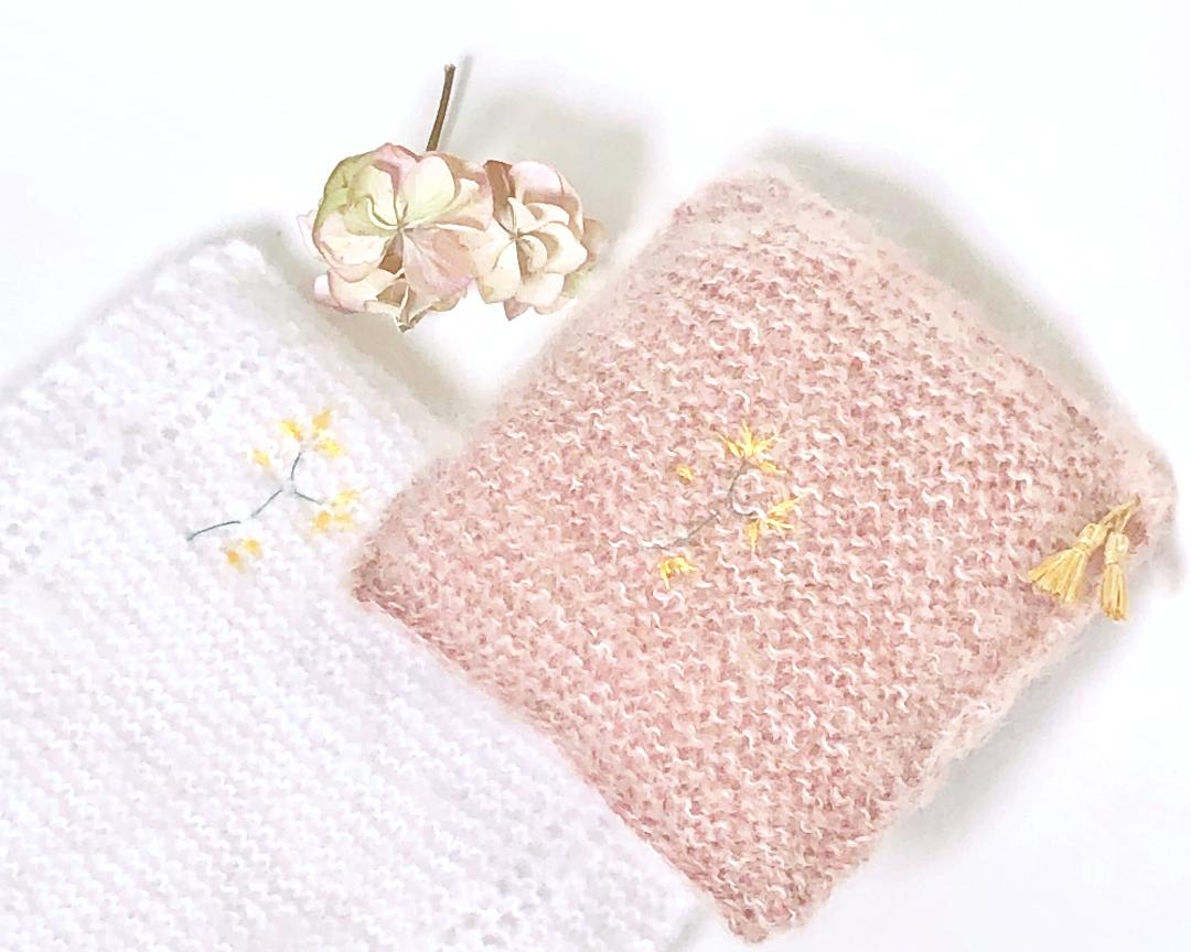 Image of Parure de lit bois de rose/blanc pour Miss Pom'