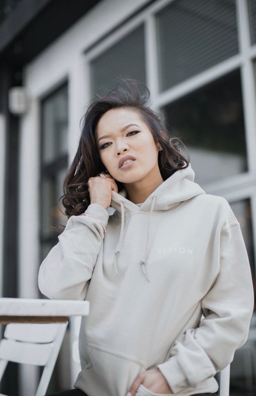 Image of Beige “Vision” Hoodie