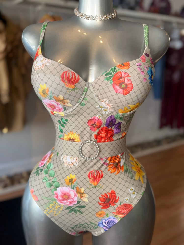 Image of THE GARDEN HOURGLASS SWIMWEAR 