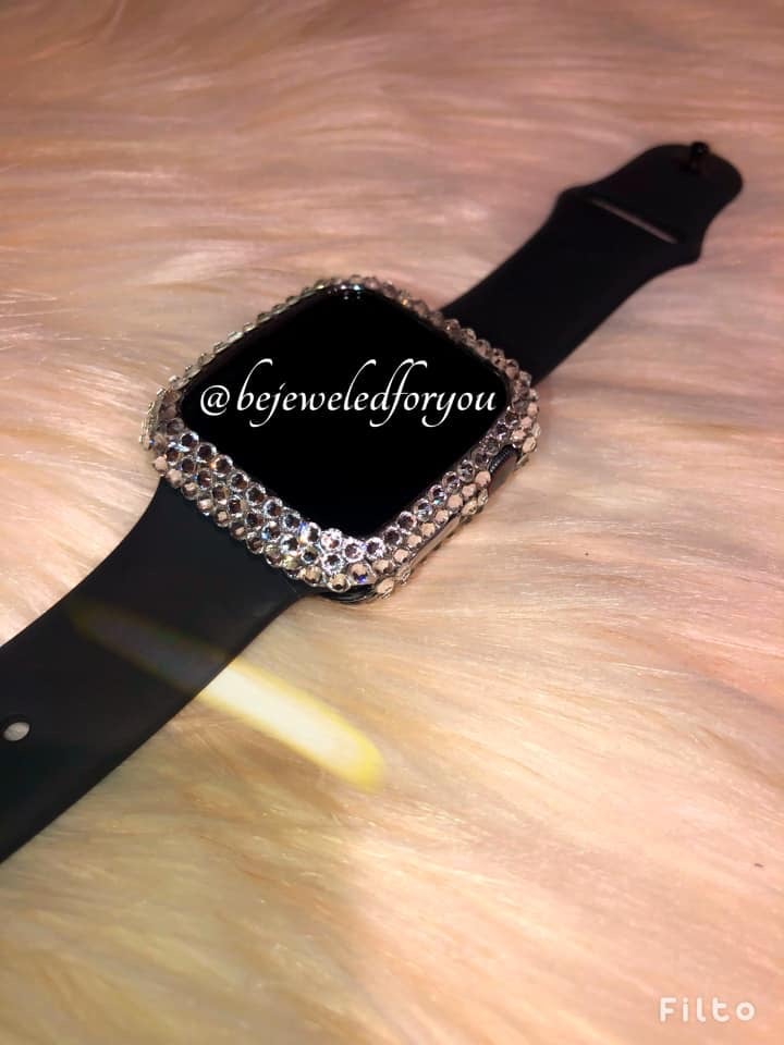 swarovski crystal apple watch case