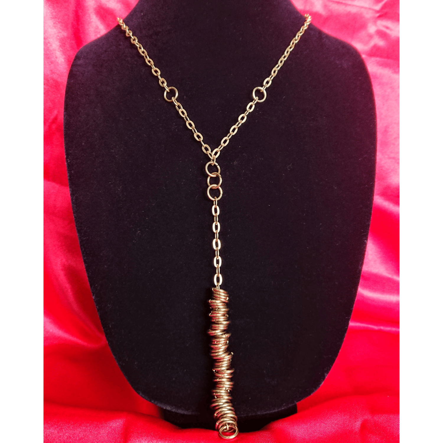 Image of Nova Brass Statement Necklace