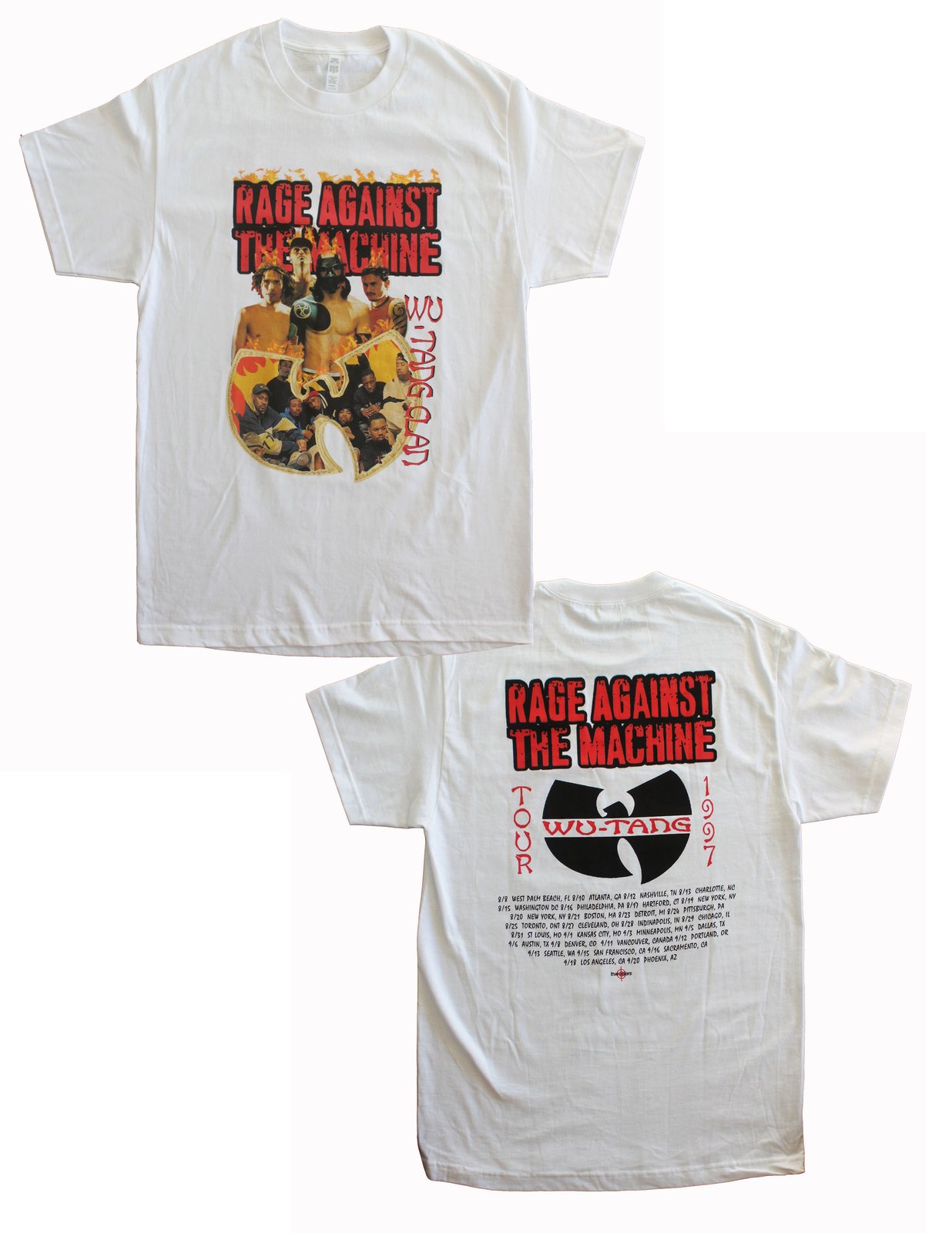 Rage Against the Machine/Wu Tang 97' Tour Shirt / TRUECOLORSUSA