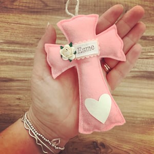 Image of Personalised Cross Decoration 