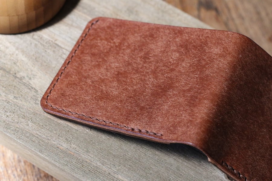 Image of Traditional Bifold in Tobacco Pueblo and Waxed Flesh Chromexcel
