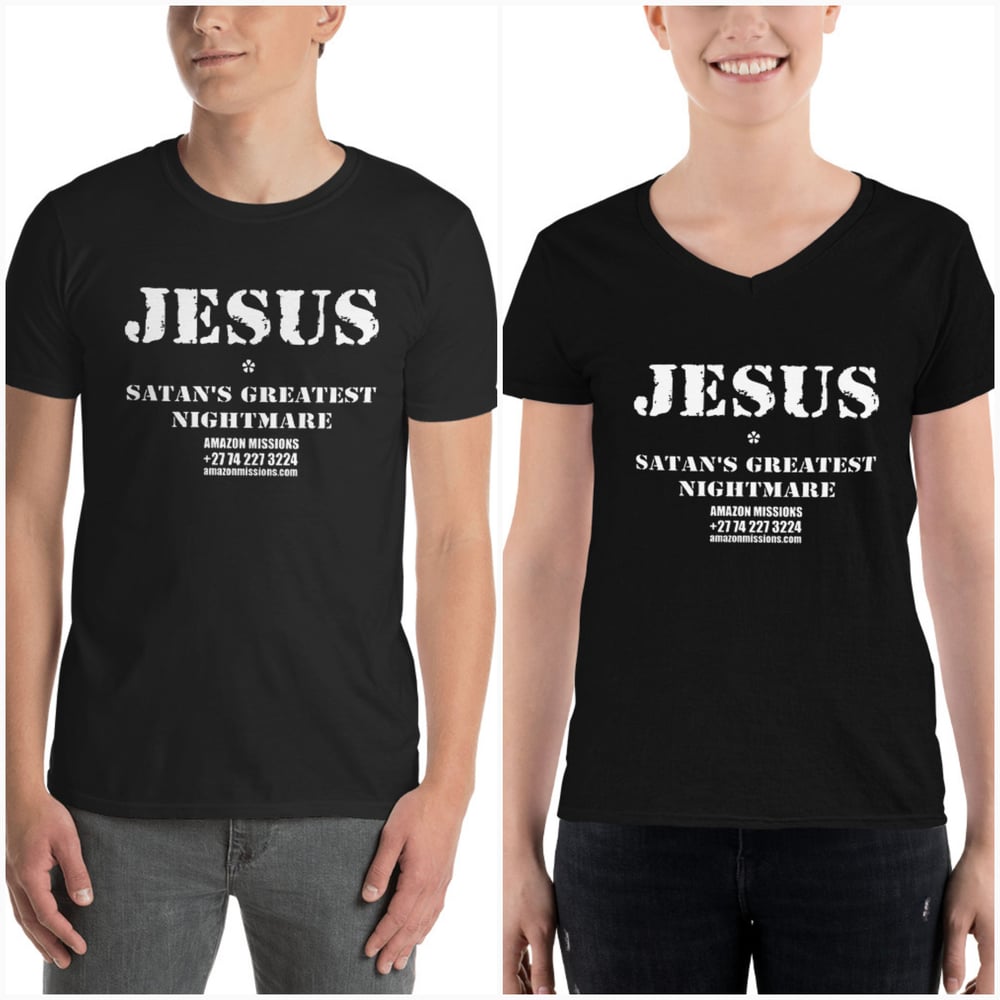 Image of JESUS T Shirt - Unisex & Ladies' V-Neck
