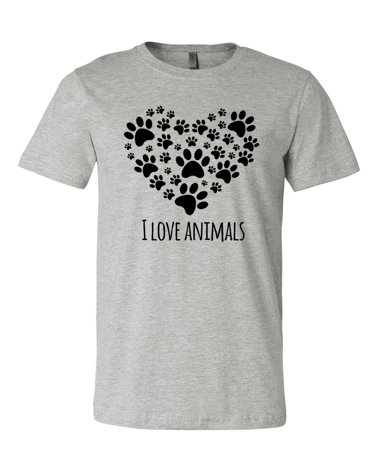 Image of I LOVE ANIMALS PREMIUM TEE