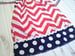 Image of ROCK BOTTOM BLOWOUT SALE 4th of July Chevron Pillowcase Dress with Headband-Sizes 1-6 yrs available 