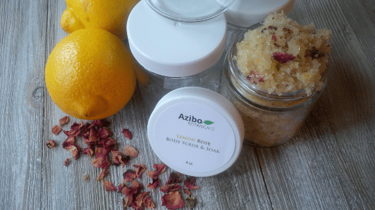 Image of Lemon Rose Body Scrub & Soak