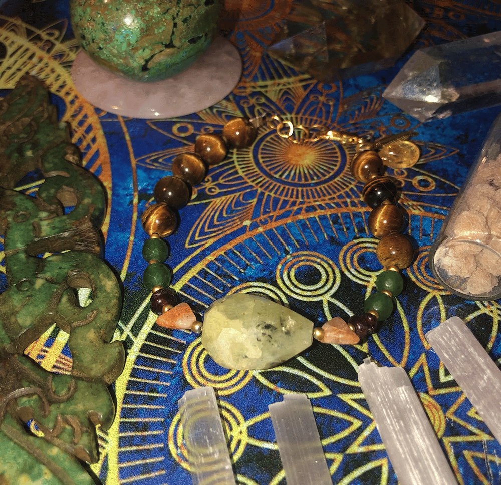 Image of Abundance + Happiness Gemstone Talisman Bracelet 