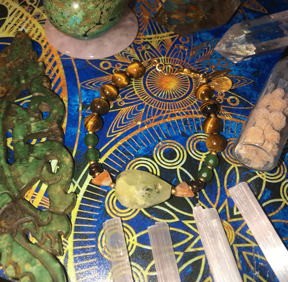 Image of Abundance + Happiness Gemstone Talisman Bracelet 