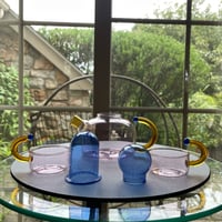 Image 1 of Multicolored Glass Tea Set
