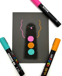 “Pom Pom Pom” Original Drawing