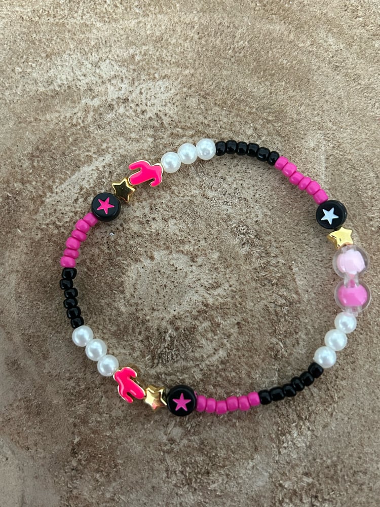 Image of Neon pink cactus bracelet 