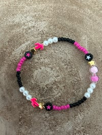 Neon pink cactus bracelet 