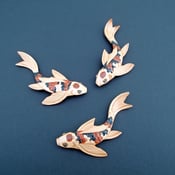 Image of Leather Koi Pin