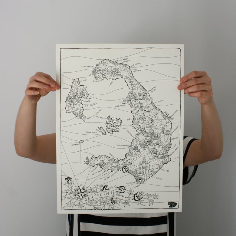 Image of Map of Santorini