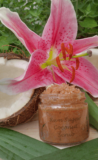 Image of Rum Sugar Coconut Scrub