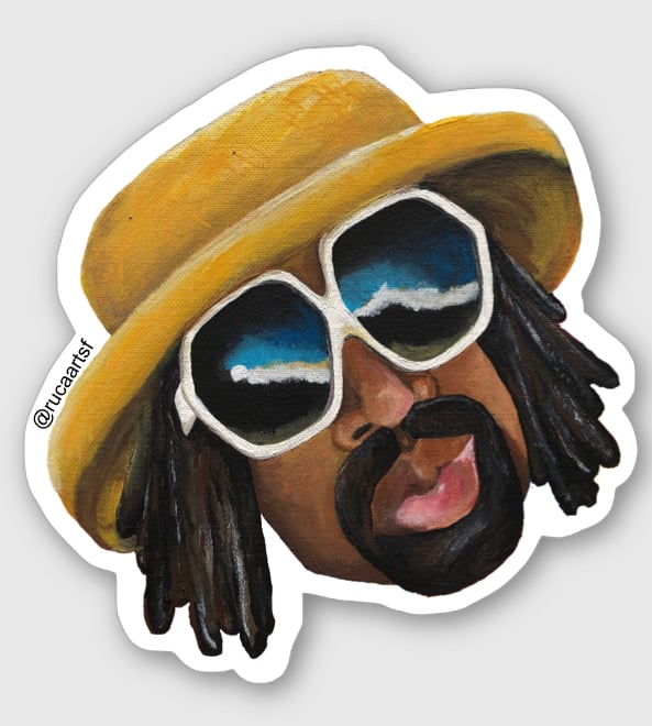 Image of Bay Area legend cut out sticker