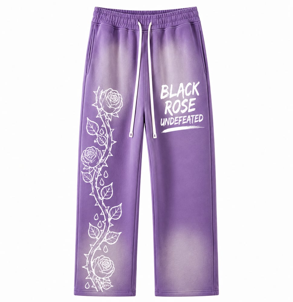 Image of ROSE VINE PANTS (purple)