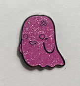 Image of Pink Glitter Ghostey Pin