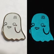 Image of Gold Edition Glow-in-the-Dark Ghostey Pin!