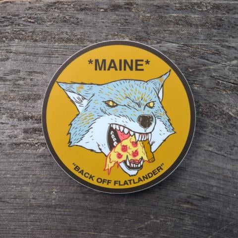 Image of Pizza Wolf Sticker