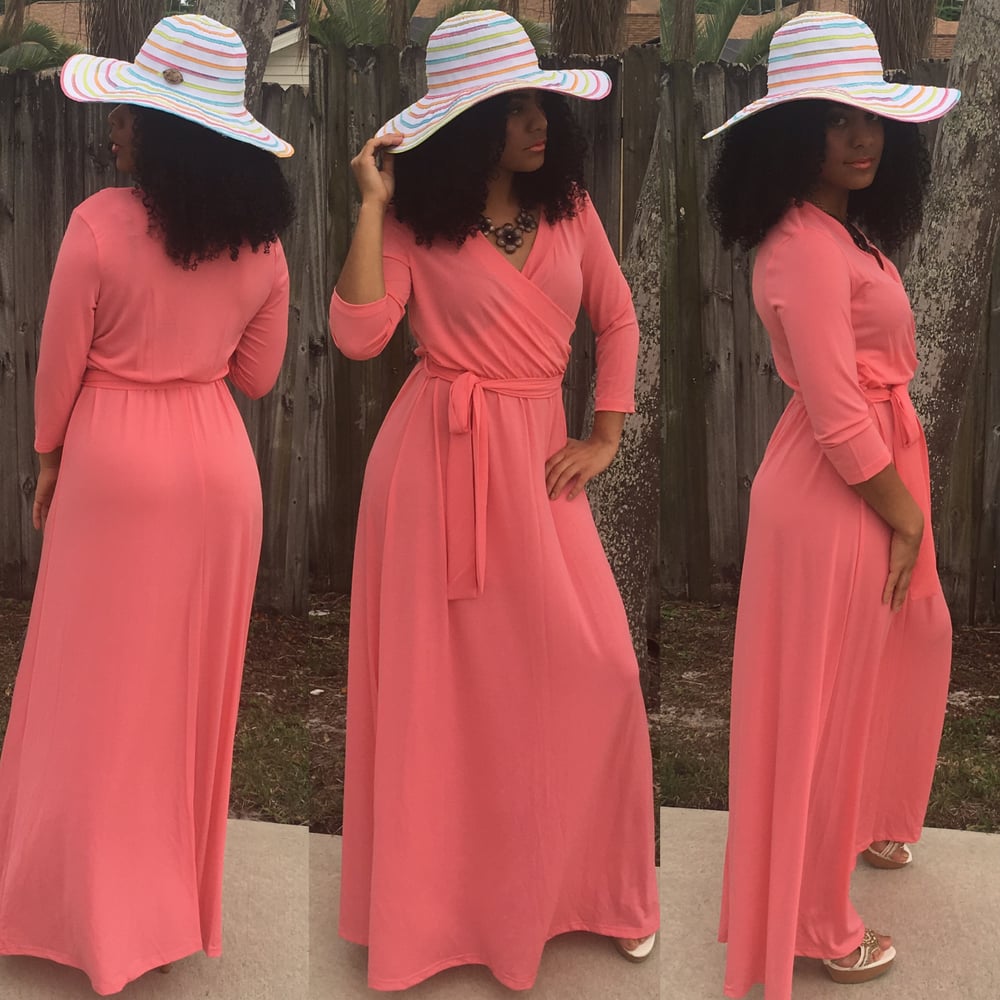 Image of Coral Wrap Maxi 