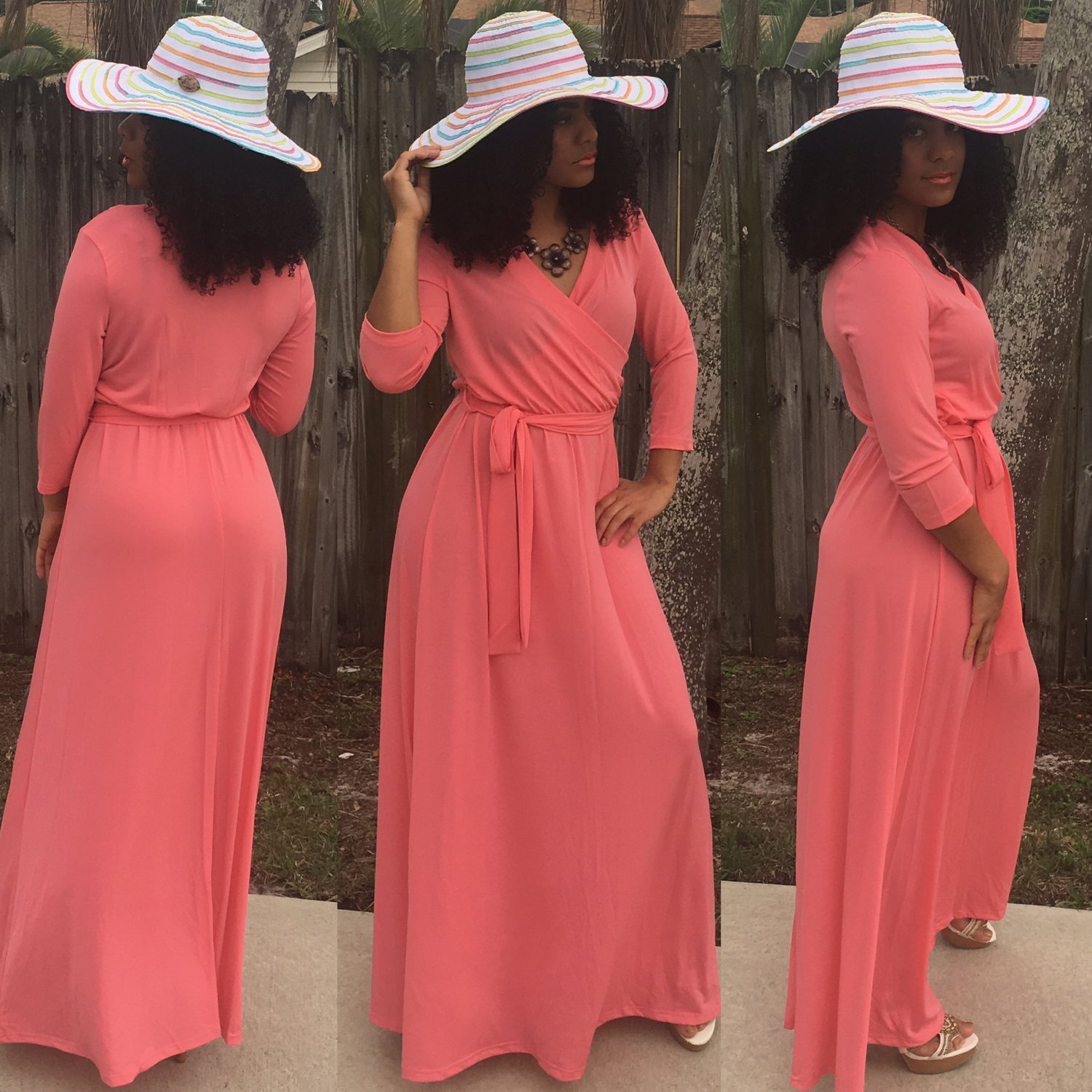 Image of Coral Wrap Maxi 