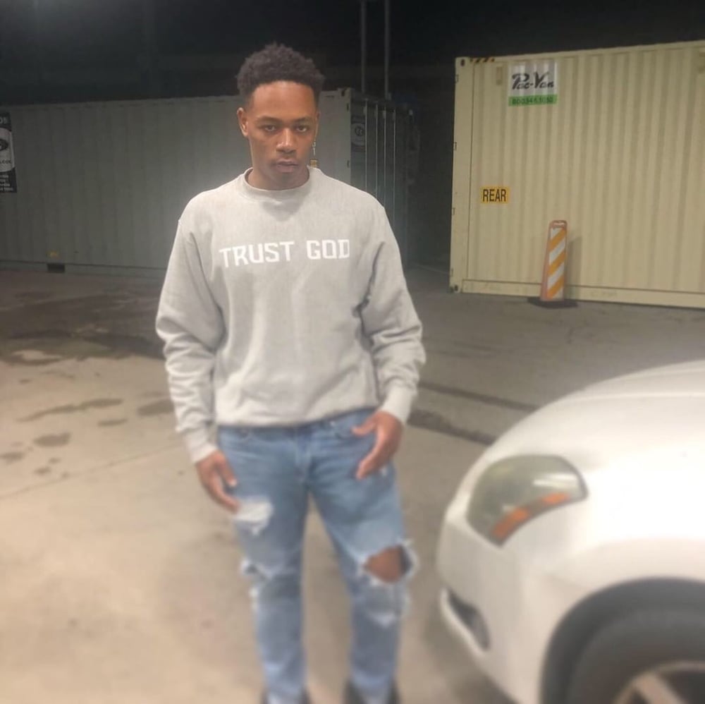 Image of Trust God x Champion Crewneck 