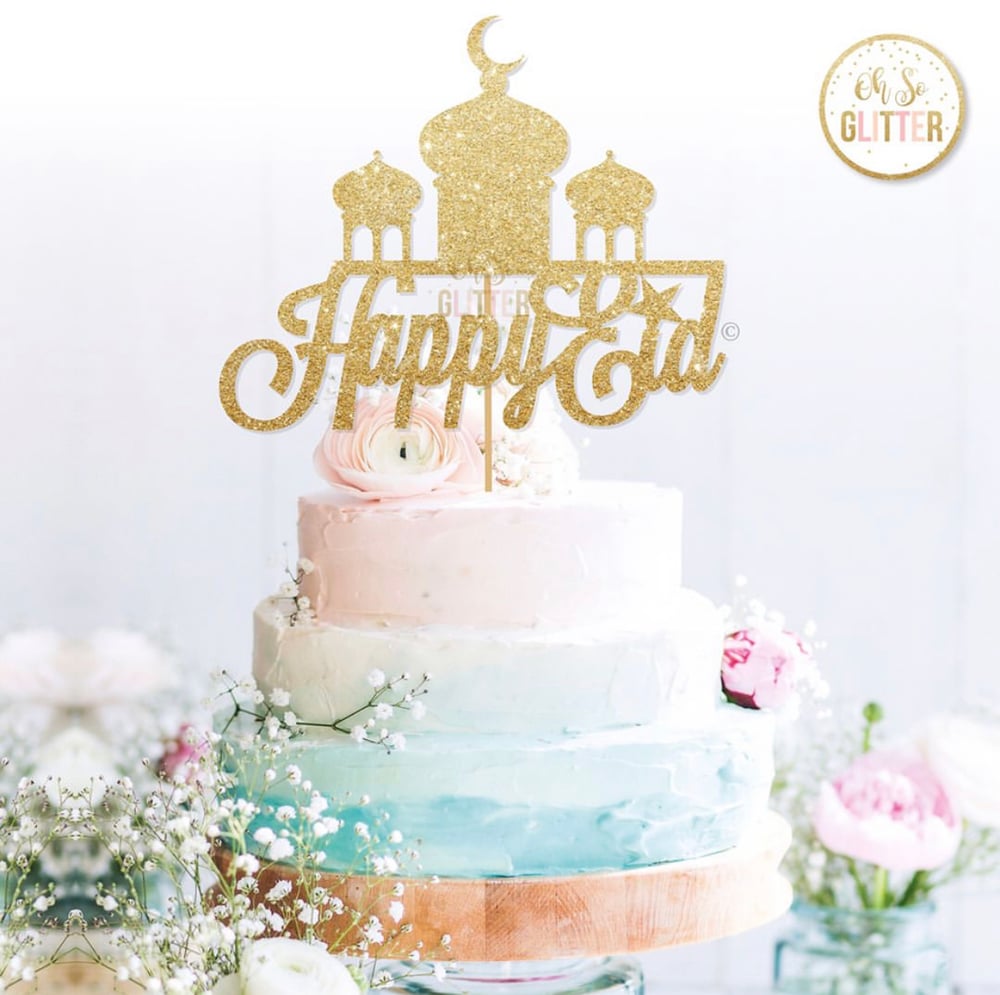 Image of Happy eid cake topper