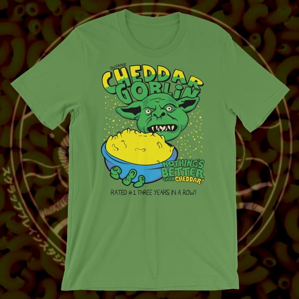 Image of Cheddar Goblin T-shirt GREEN