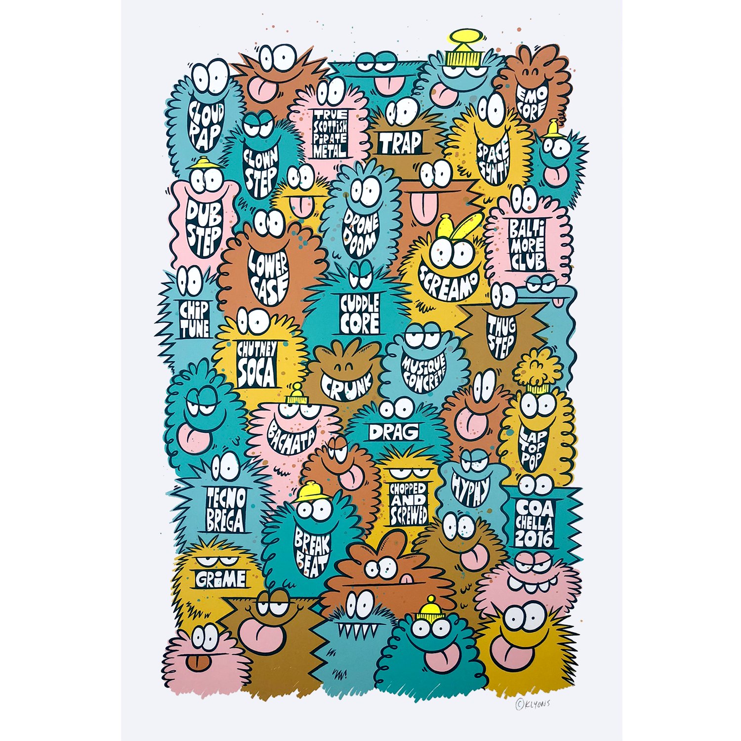 Coachella Artist ScreenPrint / Kevin Lyons