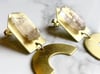 brass rainbows + clear opalized amethyst