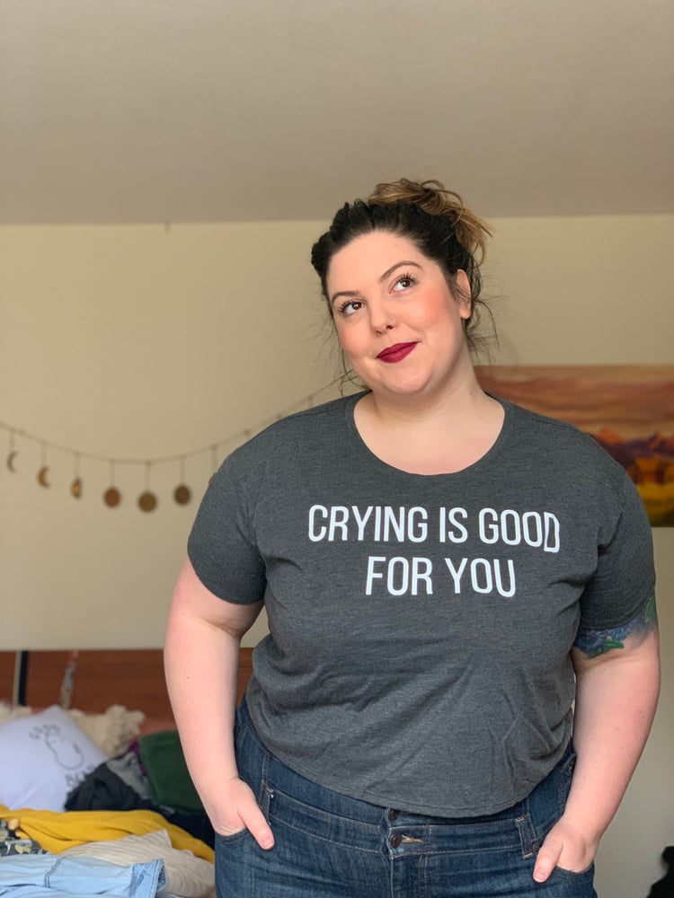 Image of Crying Is Good For You Crop Top