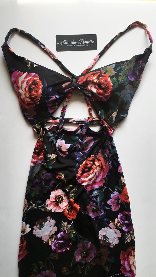 Mariah - Floral Sweetheart Party Dress