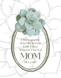 Image 2 of Mother's Day Succulent Card