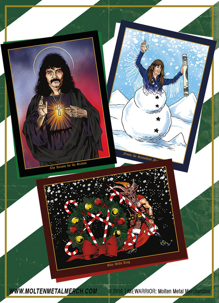 Image of Heavy Metal Heroes Holiday Cards