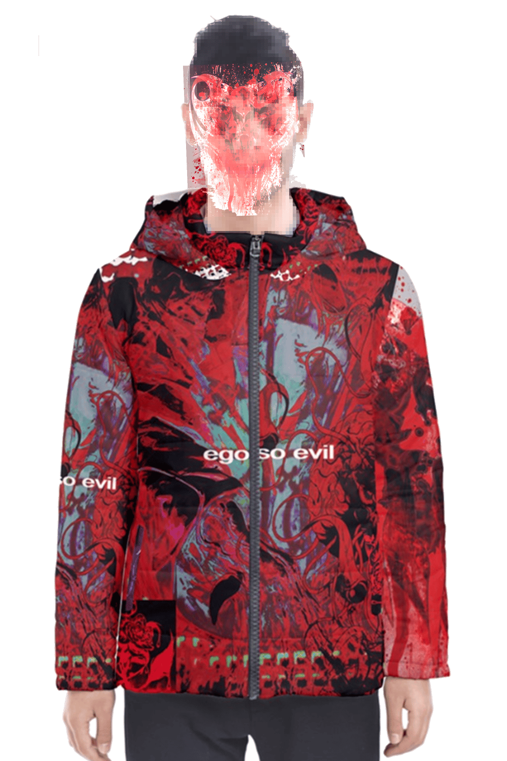 so evil bloody puffy jacket (custom made)