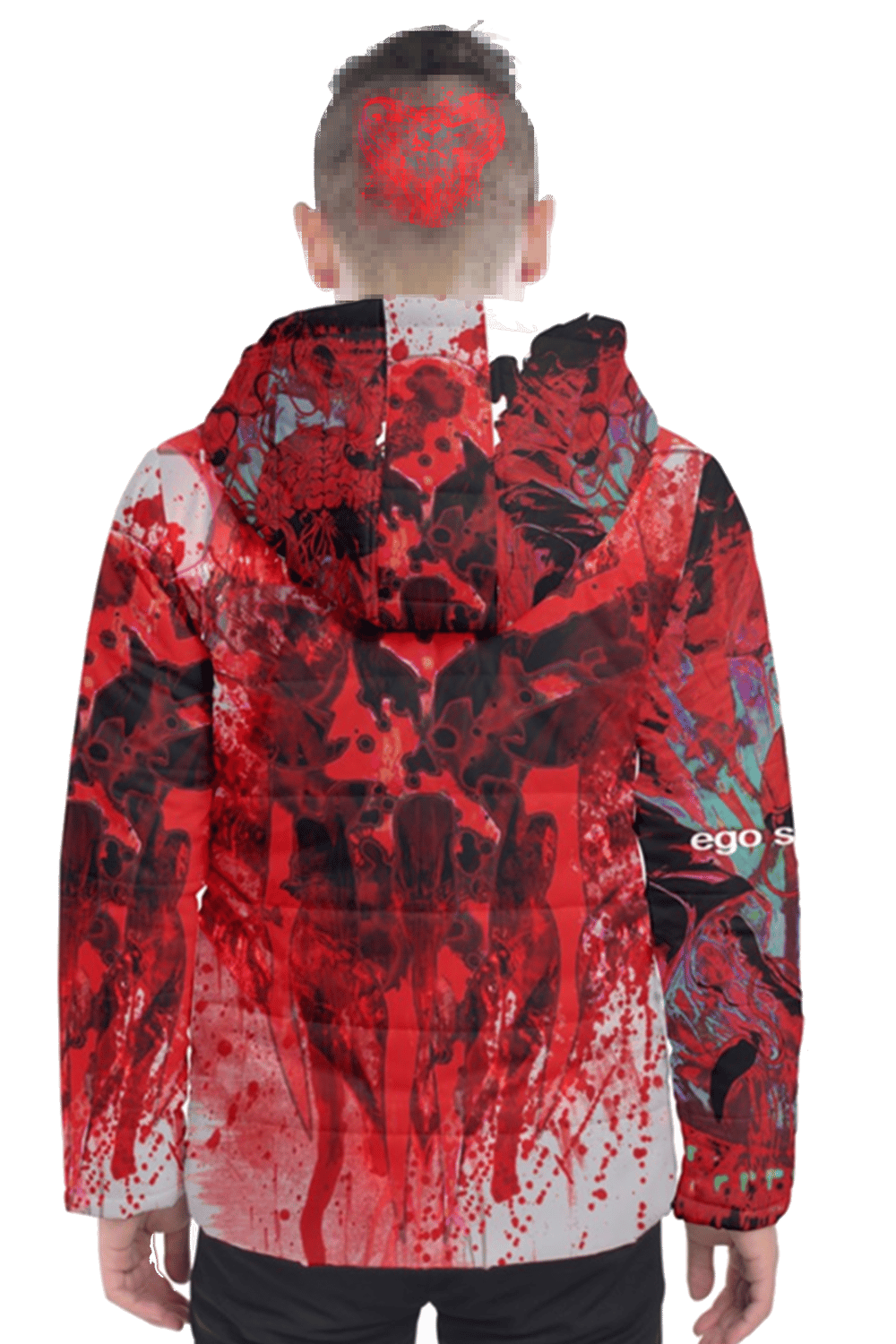 so evil bloody puffy jacket (custom made)