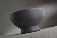 Image 5 of Dottie Shaving Bowl Made To Order Satin Black No Recess by Symmetrical Pottery