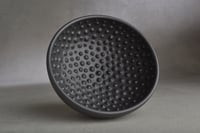 Image 4 of Dottie Shaving Bowl Made To Order Satin Black No Recess by Symmetrical Pottery