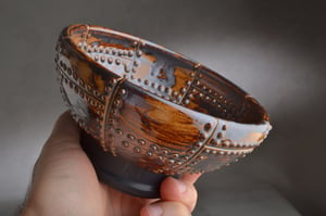 Image of Shaving Bowl Made To Order Rust Brown Sheet Metal No Recess Shaving Bowl by Symmetrical Pottery