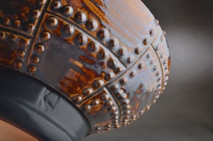 Image of Shaving Bowl Made To Order Rust Brown Sheet Metal No Recess Shaving Bowl by Symmetrical Pottery