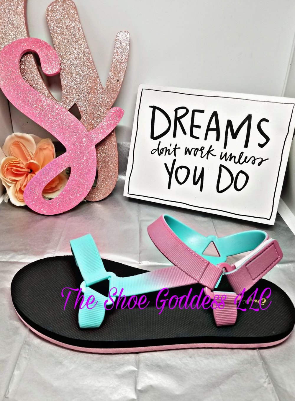 "Lyrica" Lilac/Mint sandals 