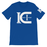 Image 1 of ICANIAM LOGO TEE / BLU/WHT