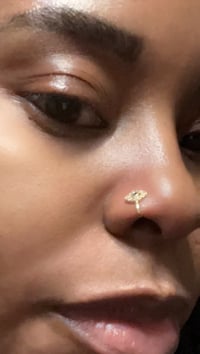 Image 2 of Evil Eye Nose Cuff Ring