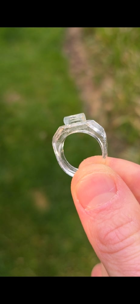 Image of Crystal Crown Aquamarine Ring