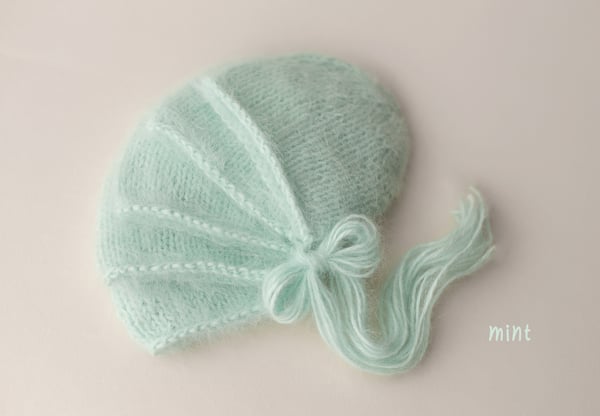 Image of Angora Bonnet - mint