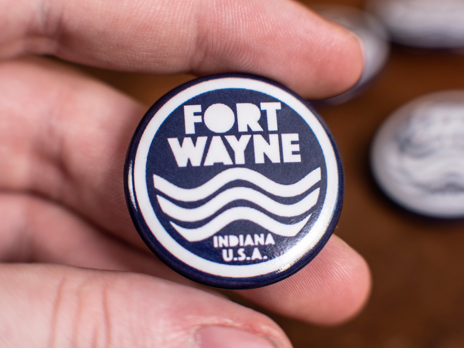 Image of Fort Wayne River Button (Set of 2) 